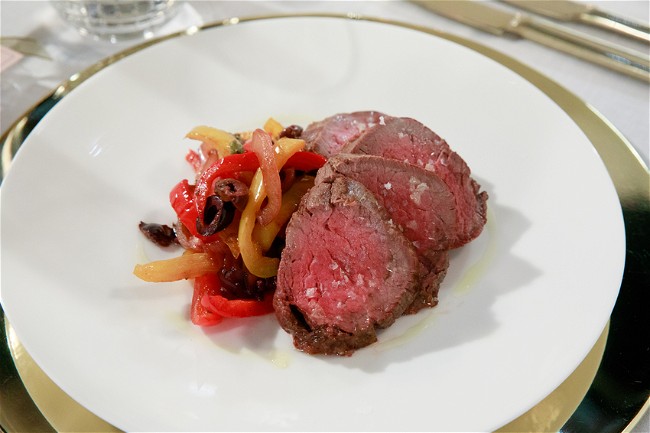 Image of Roasted Beef Tenderloin with Peperonata