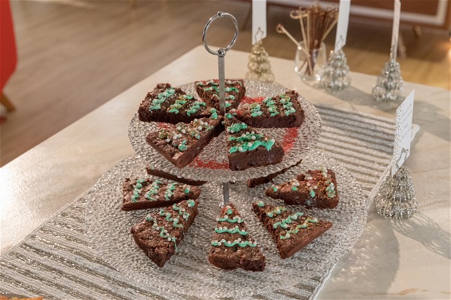 Image of Chocolate Christmas Tree Brownies