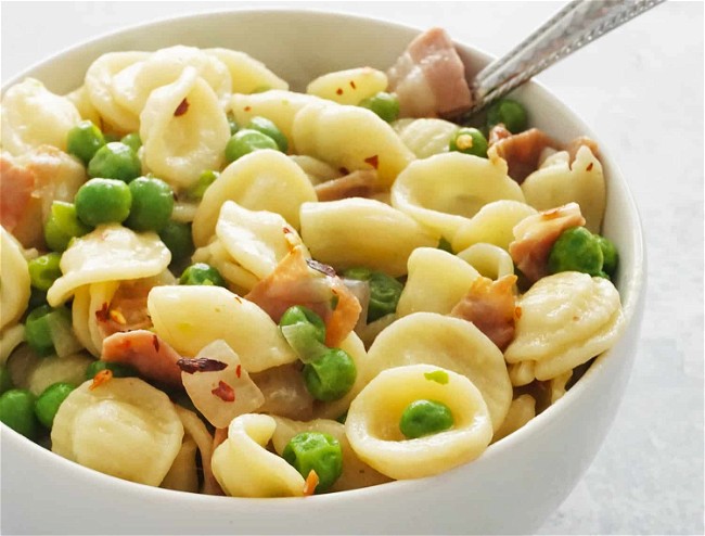 Image of Orecchiette With Peas And Prosciutto