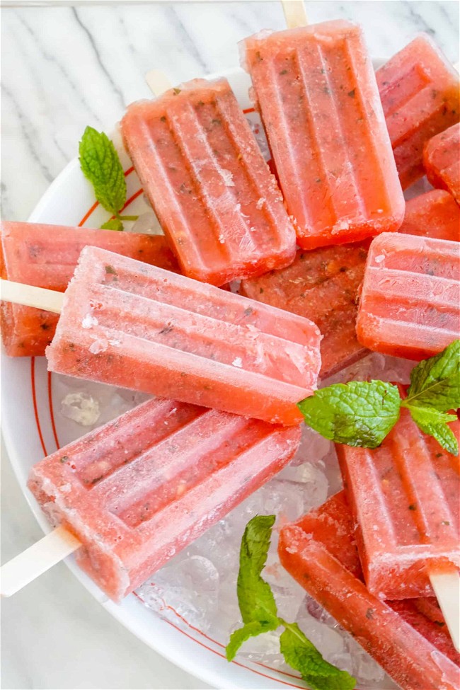 Image of Boozy Watermelon Popsicles
