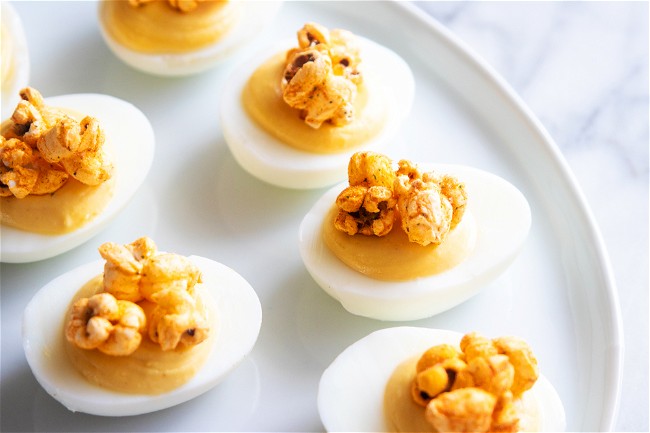 Image of Popcorn Deviled Eggs