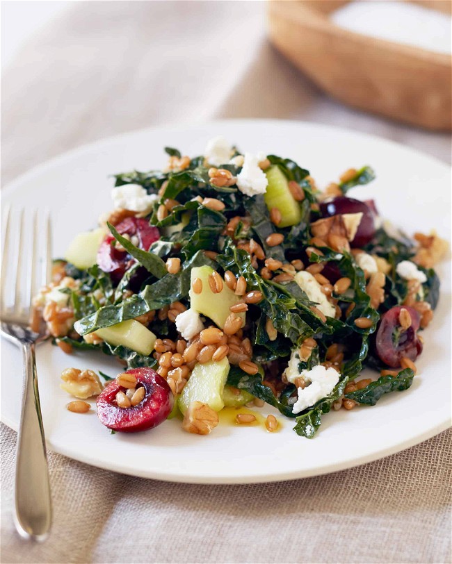 Image of Farro Salad with Cherries