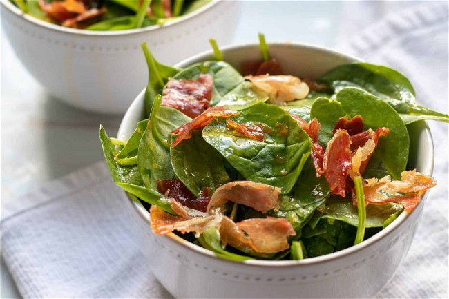 Image of Spinach Salad with Orange Vinaigrette