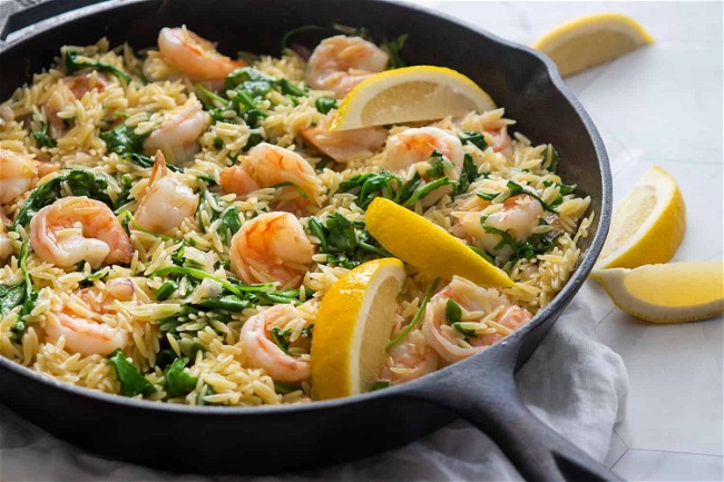 Lemony Shrimp Scampi With Orzo Giadzy