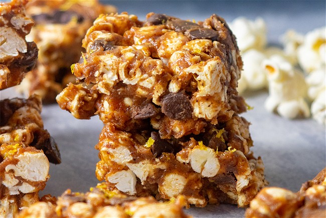 Image of Chocolate and Orange Olive Oil Popcorn Snacks