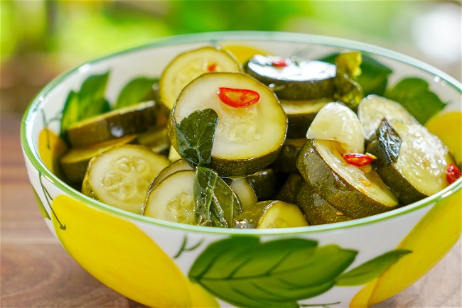 Image of Zucchini Sott'olio (Italian Preserved Zucchini)