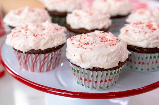 Image of Double Chocolate Mint Cupcakes