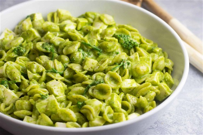 Image of Orecchiette with Almond Pesto and Broccoli Rabe