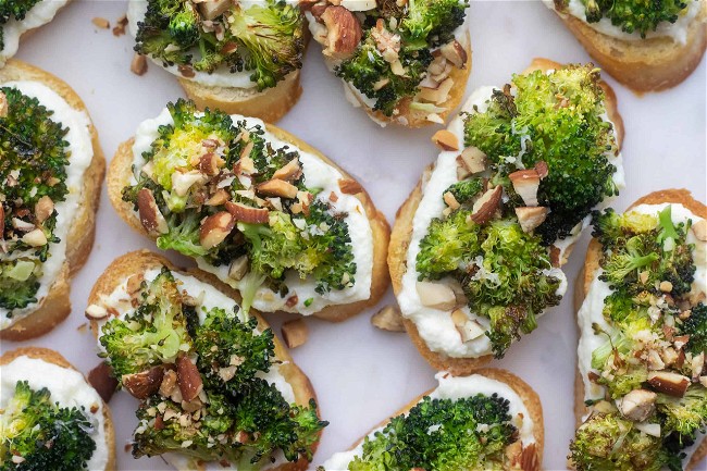 Image of Charred Broccoli And Ricotta Crostini