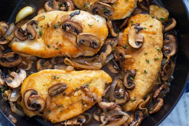 Image of Dairy-Free One Pan Chicken Marsala