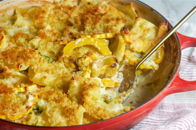 Image of Baked Penne with Squash and Goat Cheese