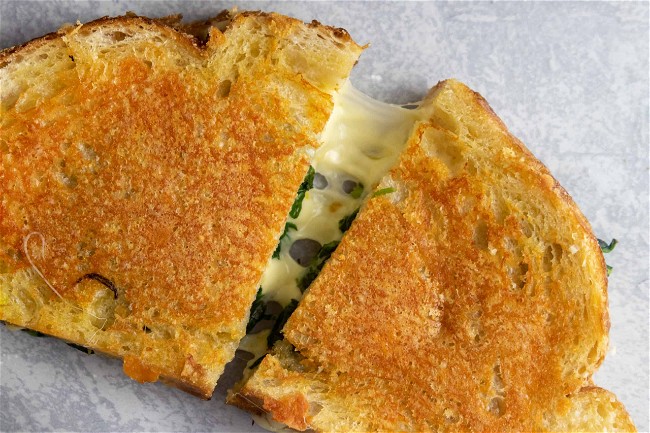 Image of Spinach Dip Grilled Cheese