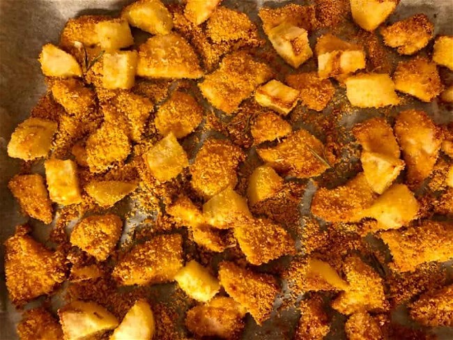 Image of Baked Crispy Chicken and Potatoes