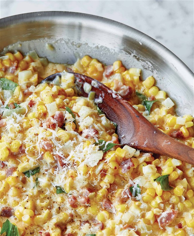 Image of Creamy Sweet Corn With Pancetta