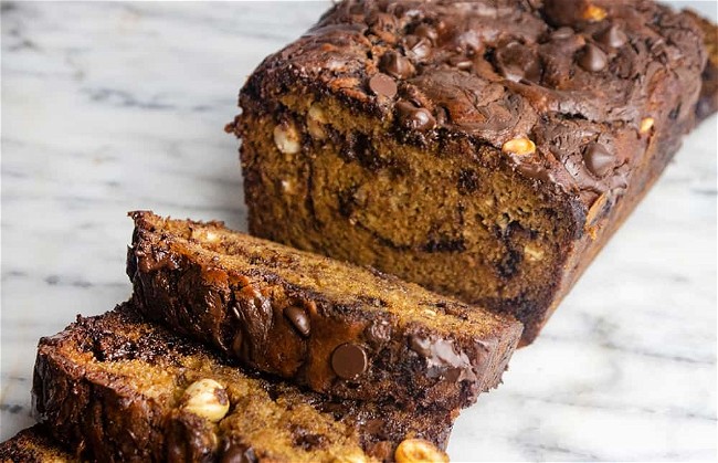 Image of Nutella Chocolate Chip Banana Bread