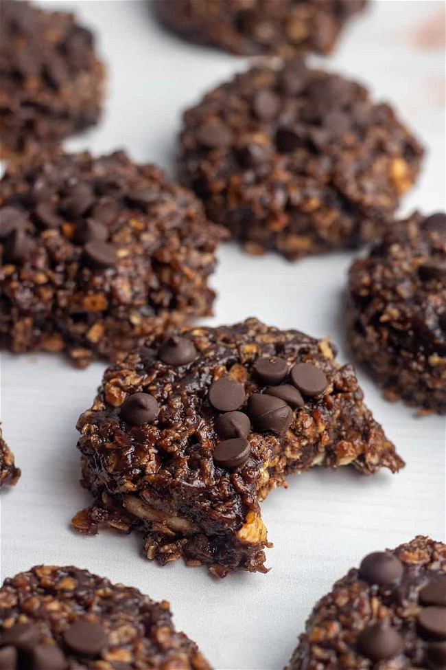 Image of No-Bake Chocolate Almond Butter Cookies