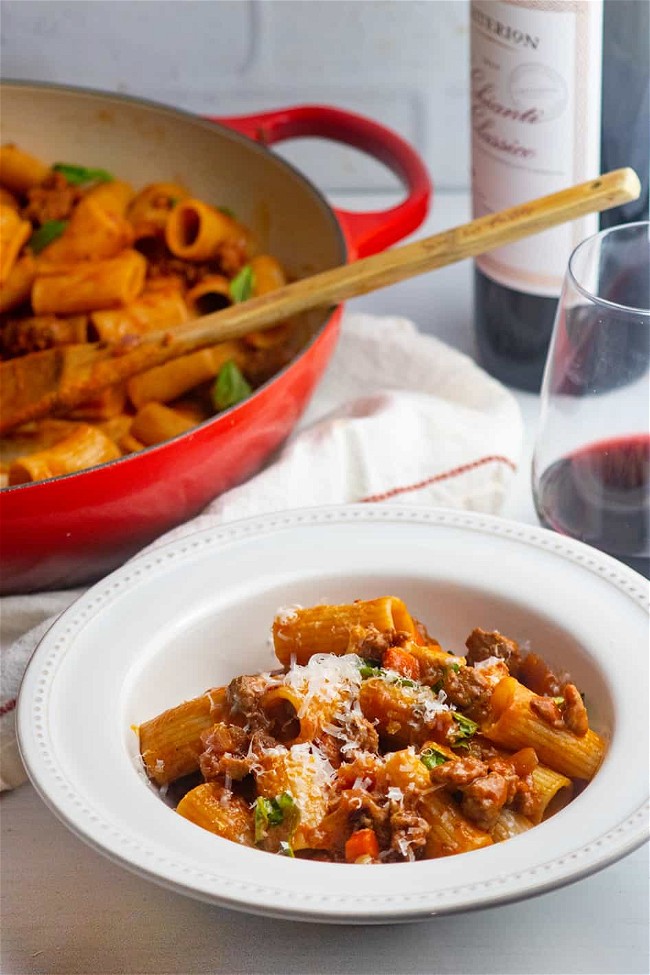 Image of Pasta With Tuscan Pork Sausage Ragu