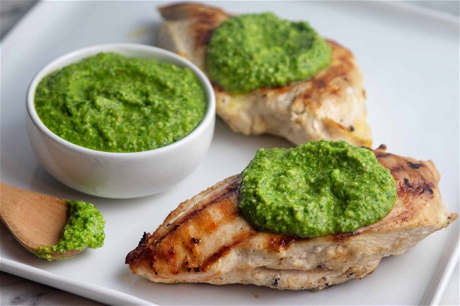 Image of Grilled Chicken with Spinach Pesto
