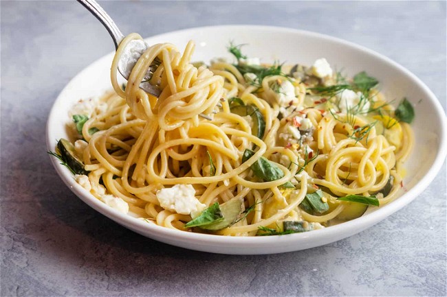 Image of Lemon Zucchini Spaghetti