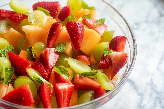 Image of White Wine Fruit Salad