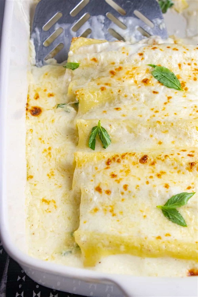 Image of Creamy Baked Crab Cannelloni