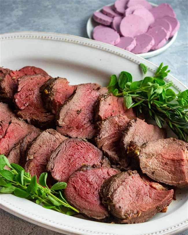 Image of Beef Tenderloin With Red Wine-Rosemary Butter