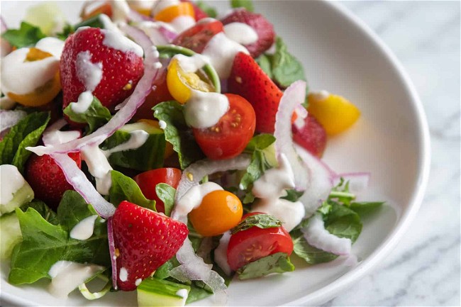 Image of Strawberry and Cherry Tomato Salad