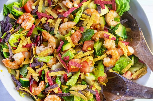 Image of Grilled Shrimp and Vegetable Salad