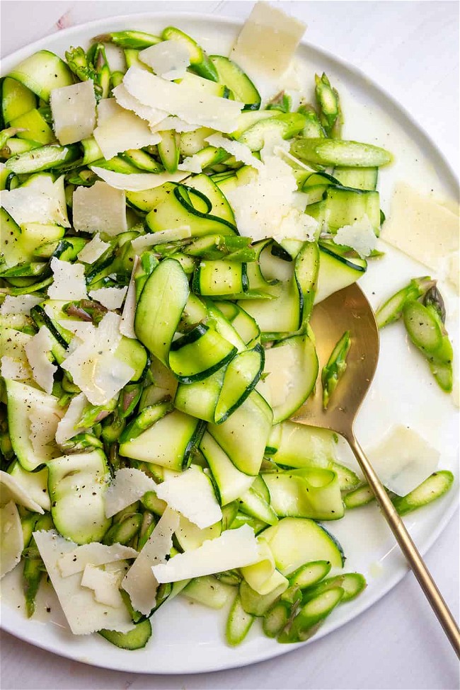 Image of Asparagus and Zucchini Crudi