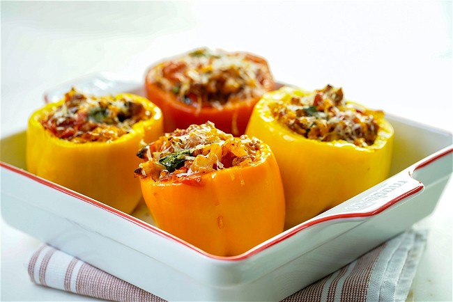 Image of Brown Rice Stuffed Bell Peppers