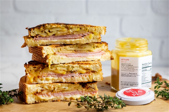 Image of Ham, Gruyere And Apple Panini