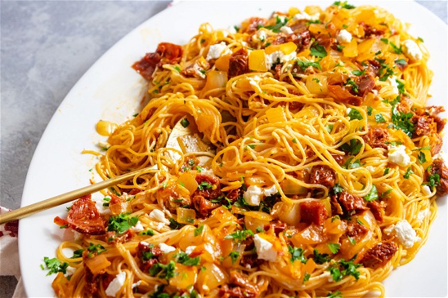 Image of Sun-Dried Tomato And Goat Cheese Pasta