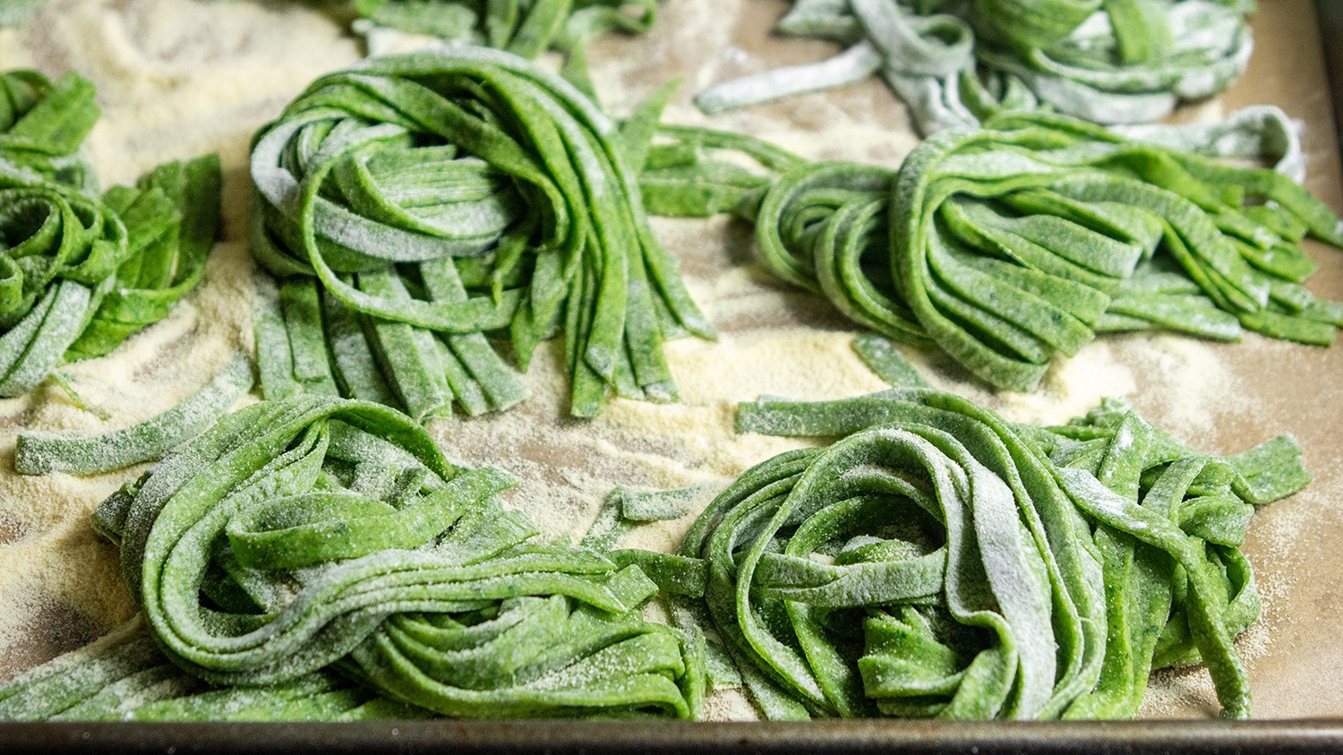 Green Spinach Pasta Dough-image