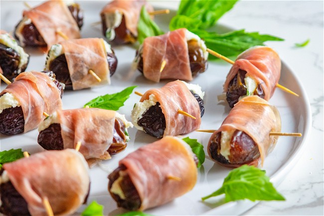 Image of Goat Cheese Dates With Prosciutto