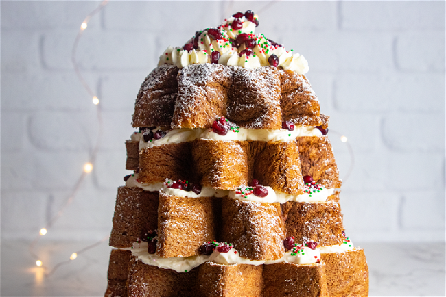 Image of Almond Orange Pandoro Christmas Cake