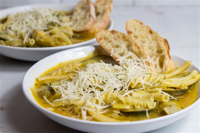 Image of Zucchini Artichoke Soup