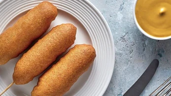Image of Lentil And Cheese Corn Dogs