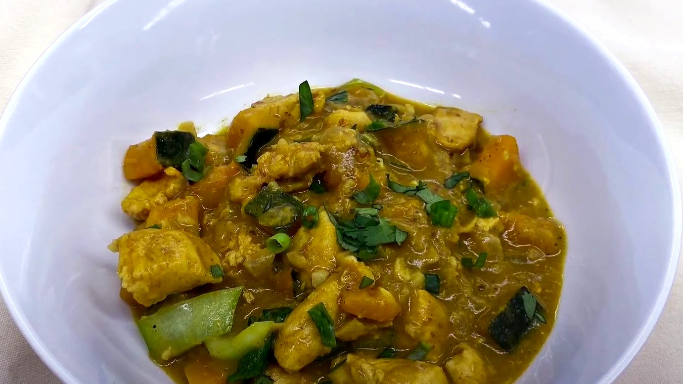 Image of Curried Kabocha Squash and Chicken Stew