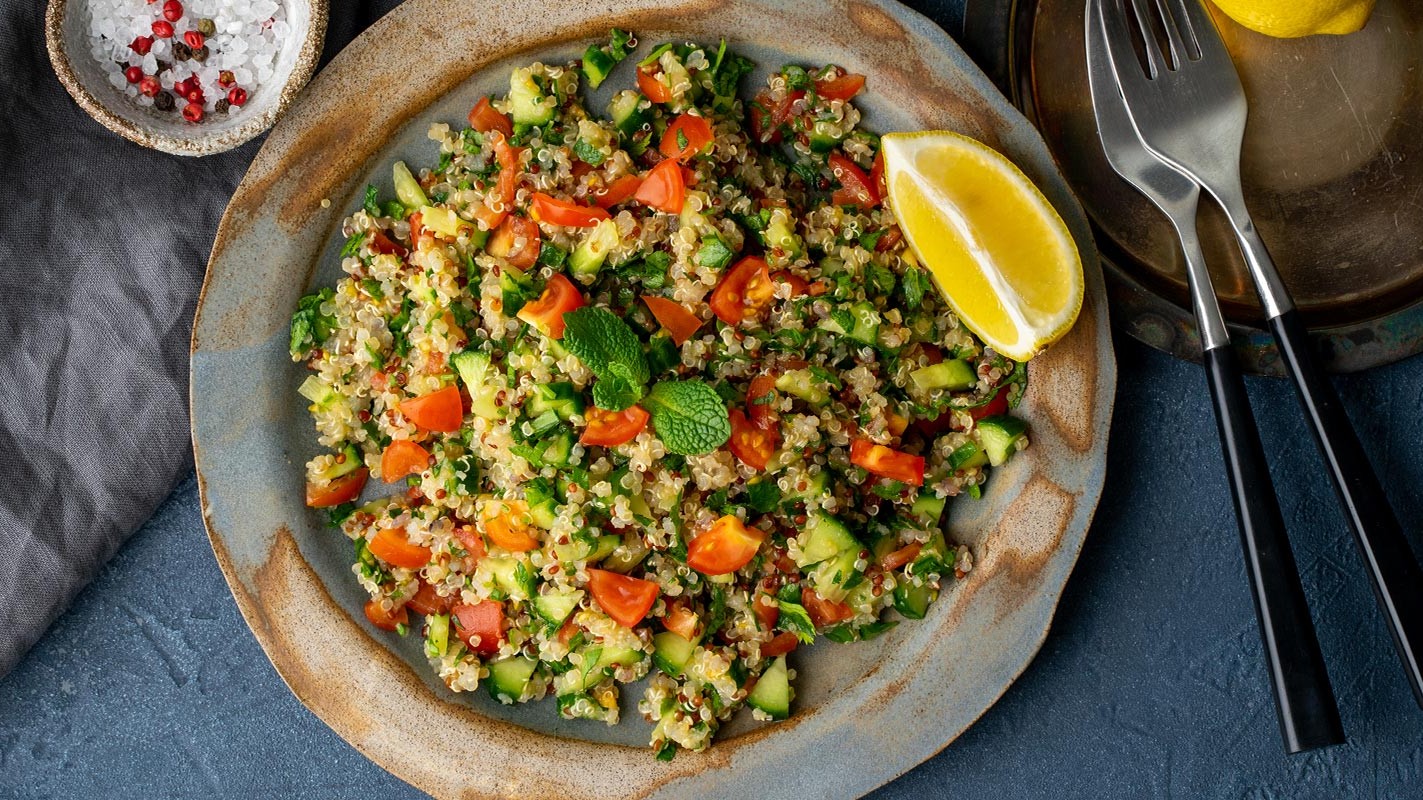 Image of Einfacher Tabouleh Salat mit Quinoa