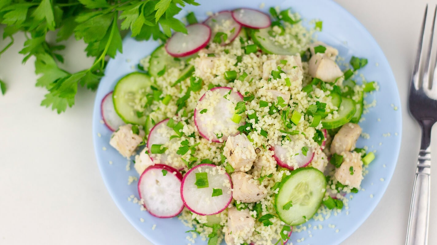 Image of Couscous-Salat mit Hähnchenbrust
