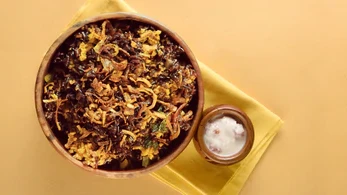 Image of Black Rice Vegetable Keema Biryani
