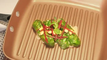 Image of Spinach Cigars stuffed with Peanuts and Cheese