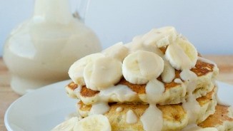 Image of Banana Pancakes with Salted Caramel Syrup