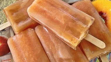 Image of Ginger Peach Popsicles