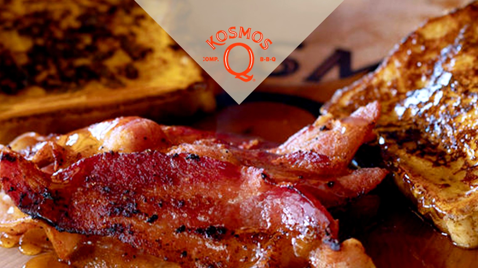 Image of BBQ Glazed French Toast with Bacon