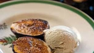 Image of Figs Brulée with Vanilla-Eggnog Ice Cream