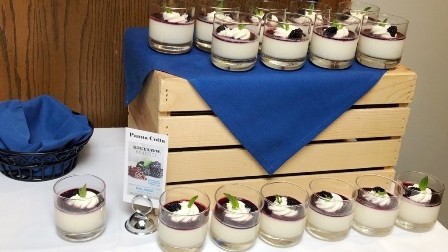 Image of Cinnamon and Blackberry Herbal Tea Panna Cotta