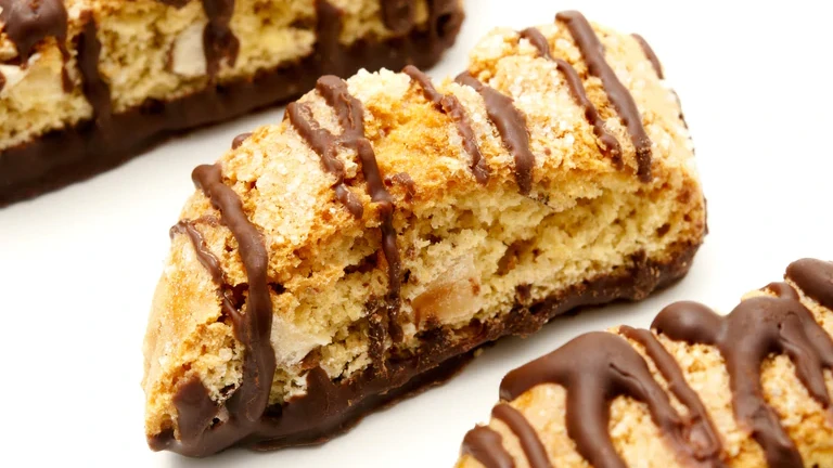 Image of Chocolate Dipped True Orange Ginger Biscotti