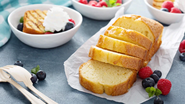 Image of True Lemon Cream Cheese Poundcake with Lemon Buttercream Frosting