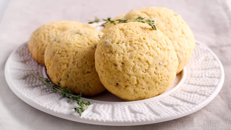 Image of Cracked Pepper & Lemon Thyme Olive Oil Cookies